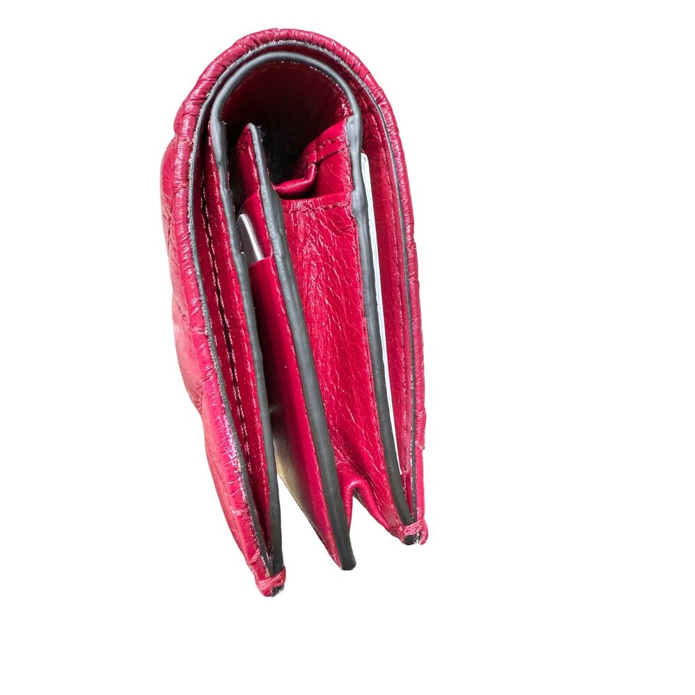 RARE JIMMY CHOO FARONE RASPBERRY CARD WALLET FULL INCLUSION - Picture 3 of 7